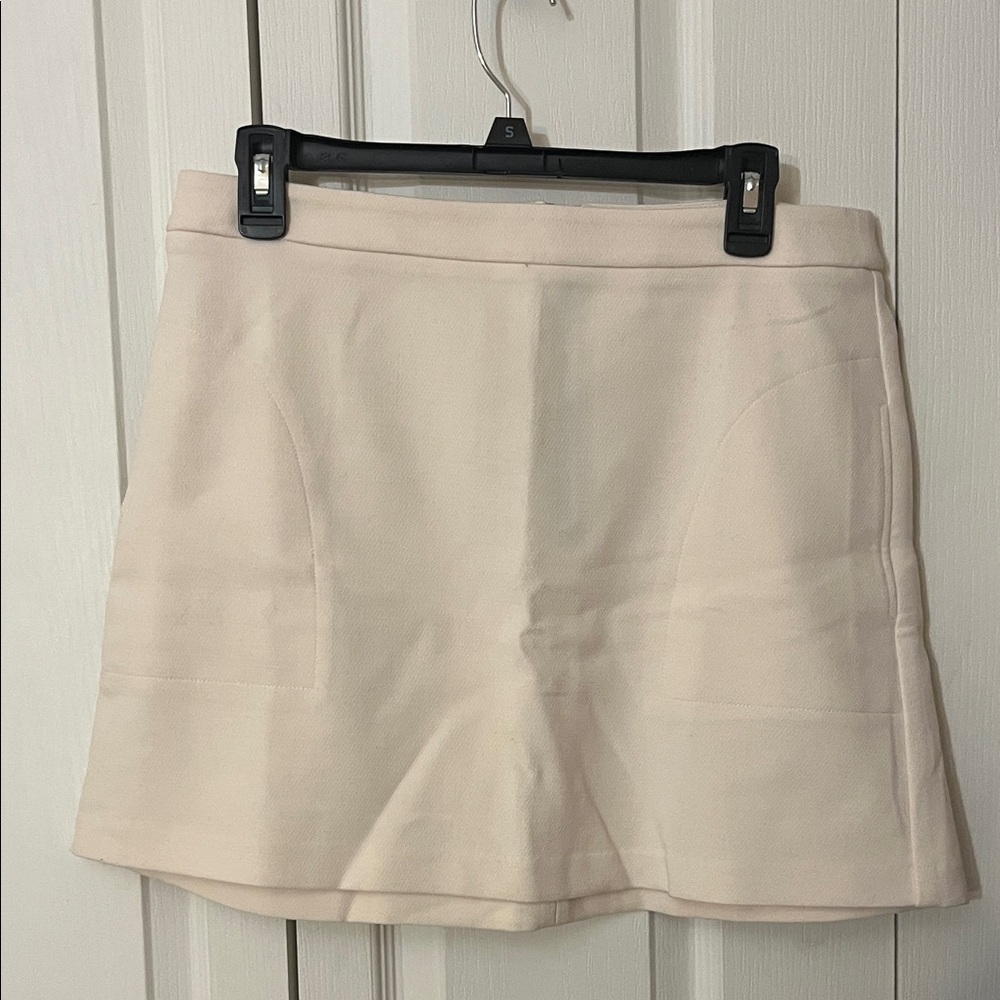 Bar III Cream Mini Skirt